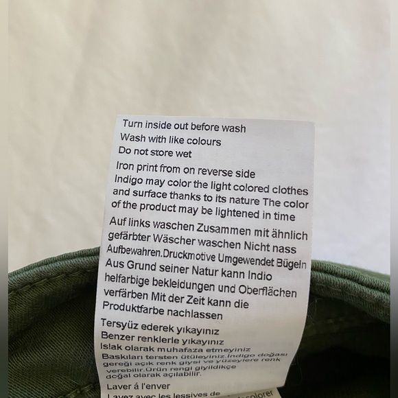 Mavi Ivy Mid Rise Slim Cargo Pants in Green Women's 30 - Picture 10 of 10